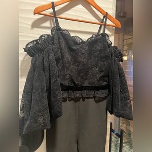 SOLD! Black Lace Jumpsuit